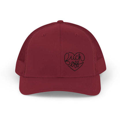 F*CK OFF Heart (Ladies) Snapback Trucker Cap