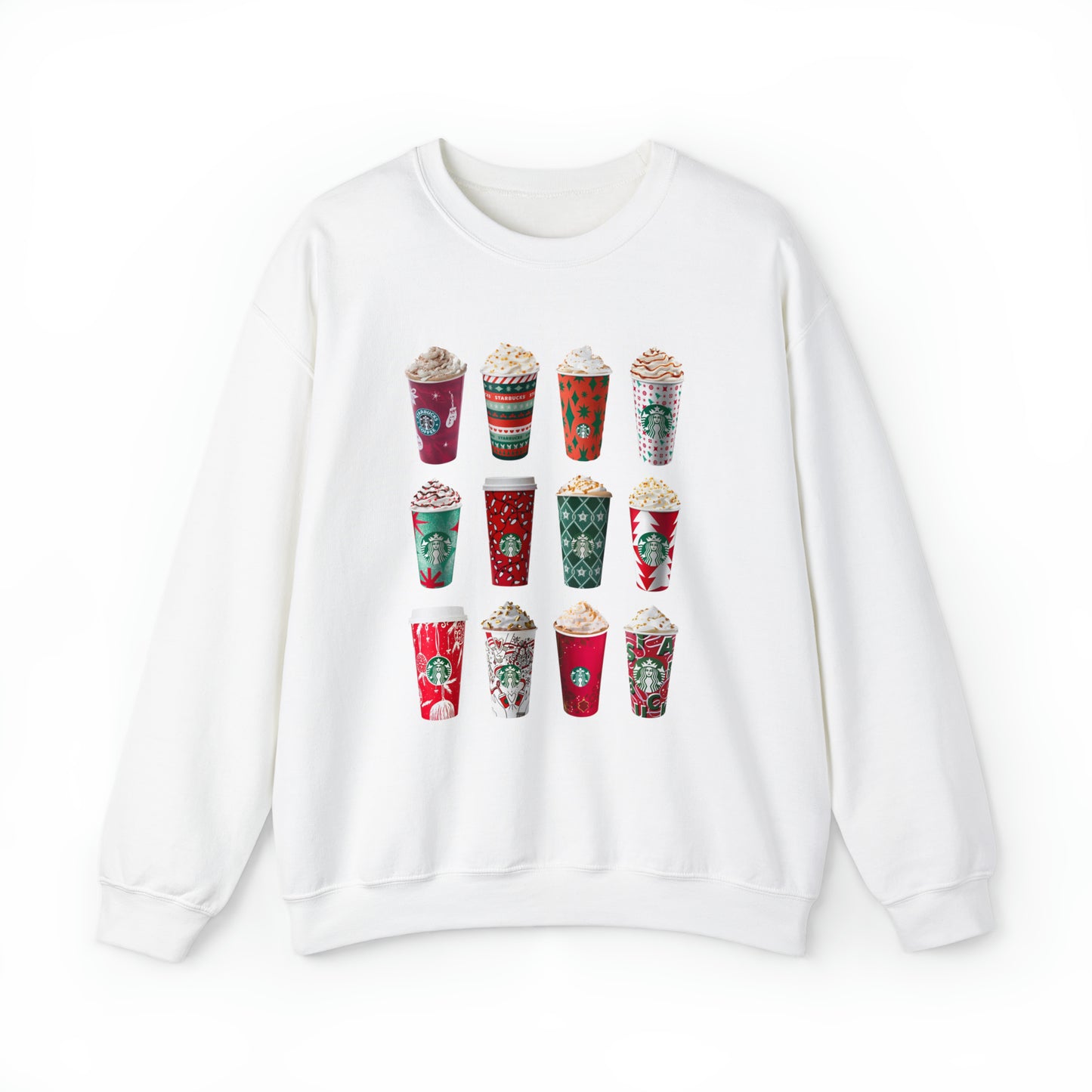 Christmas Starbucks Coffee Sweatshirt Unisex Heavy Blend™ Crewneck Sweatshirt