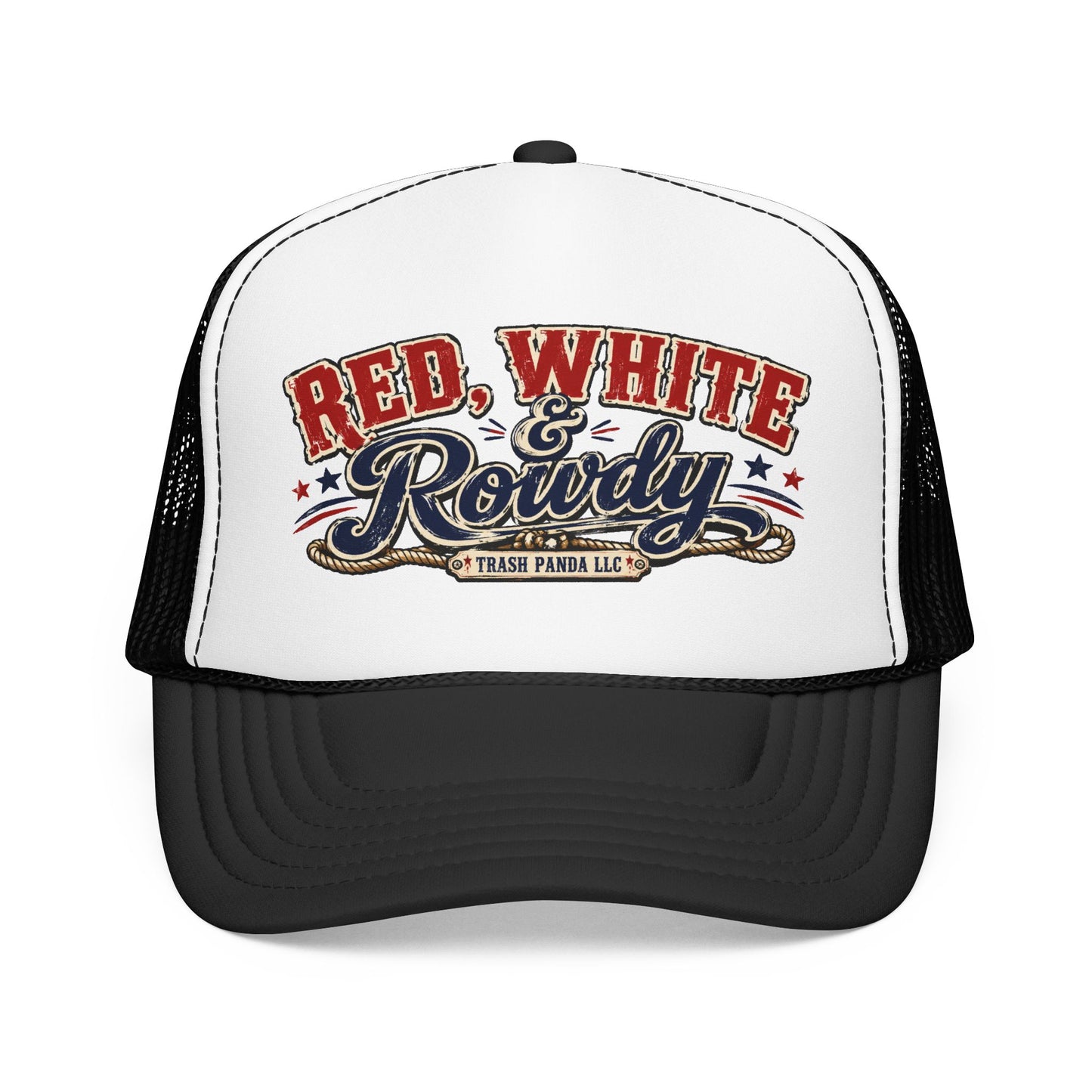 Red White & Rowdy Foam Trucker Hat (Printed)