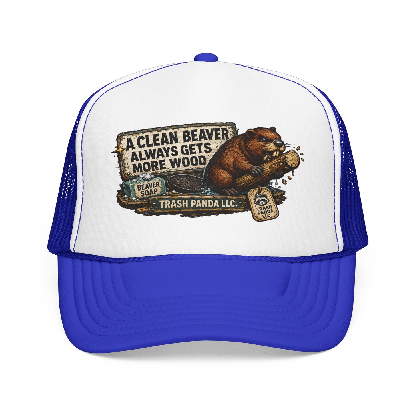 Clean Beaver Foam Trucker Hat (Printed)