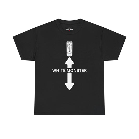 White Monster Unisex Heavy Cotton Tee
