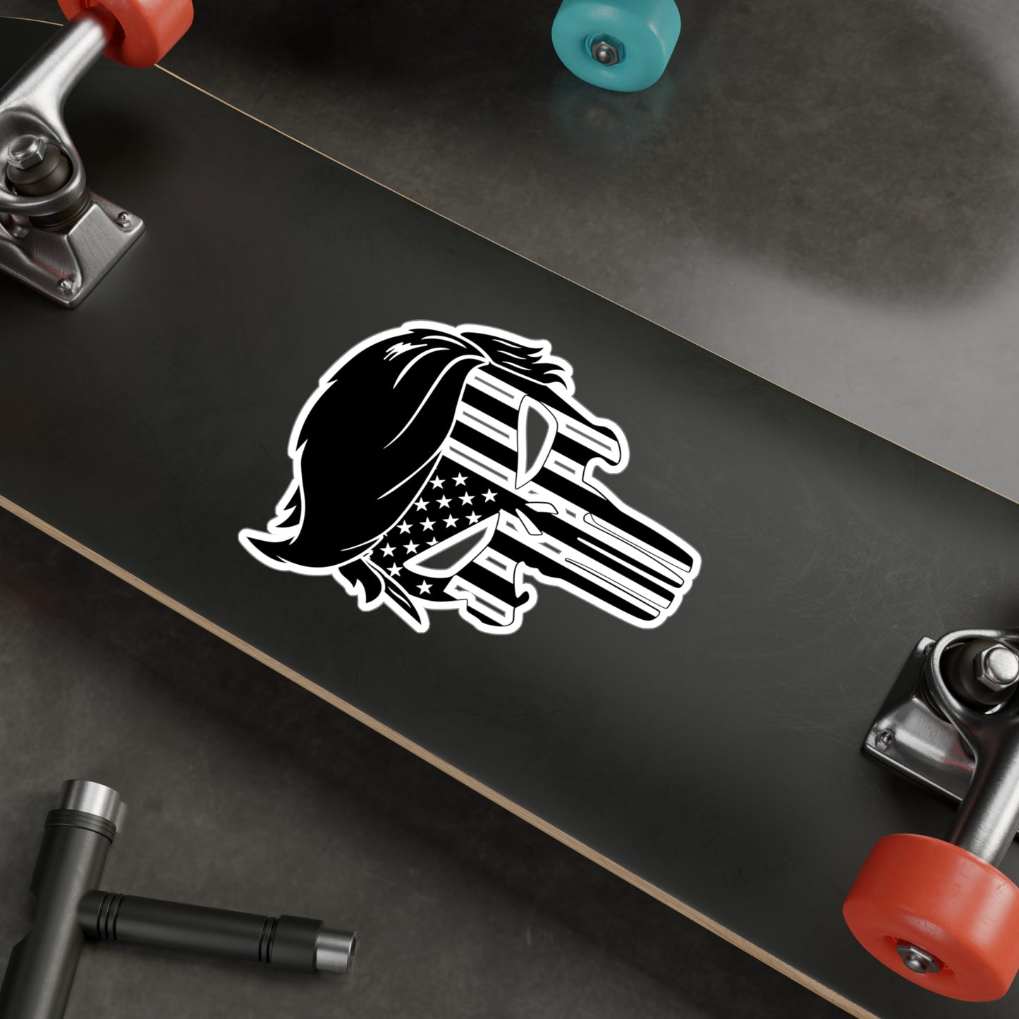 TrumPunisher BW American Vinyl Decals