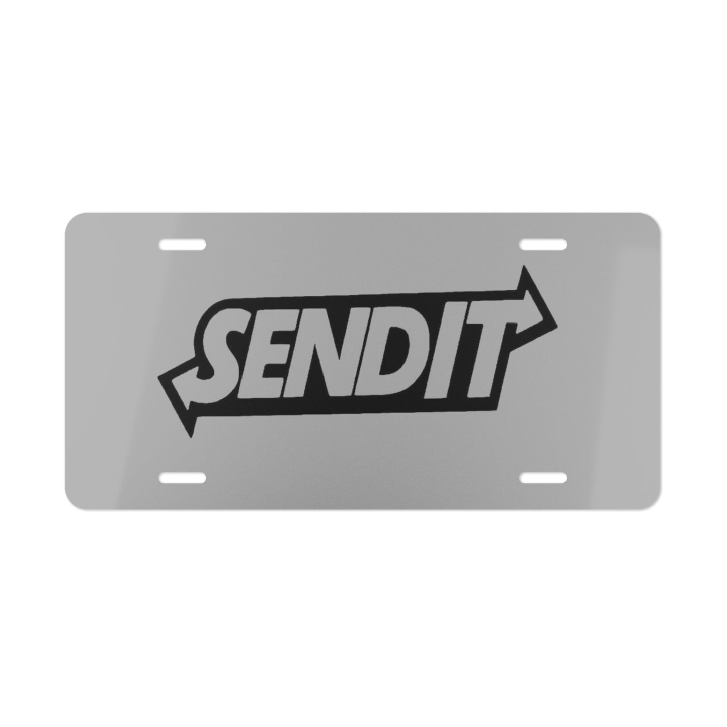 Send It Grey Vanity Plate