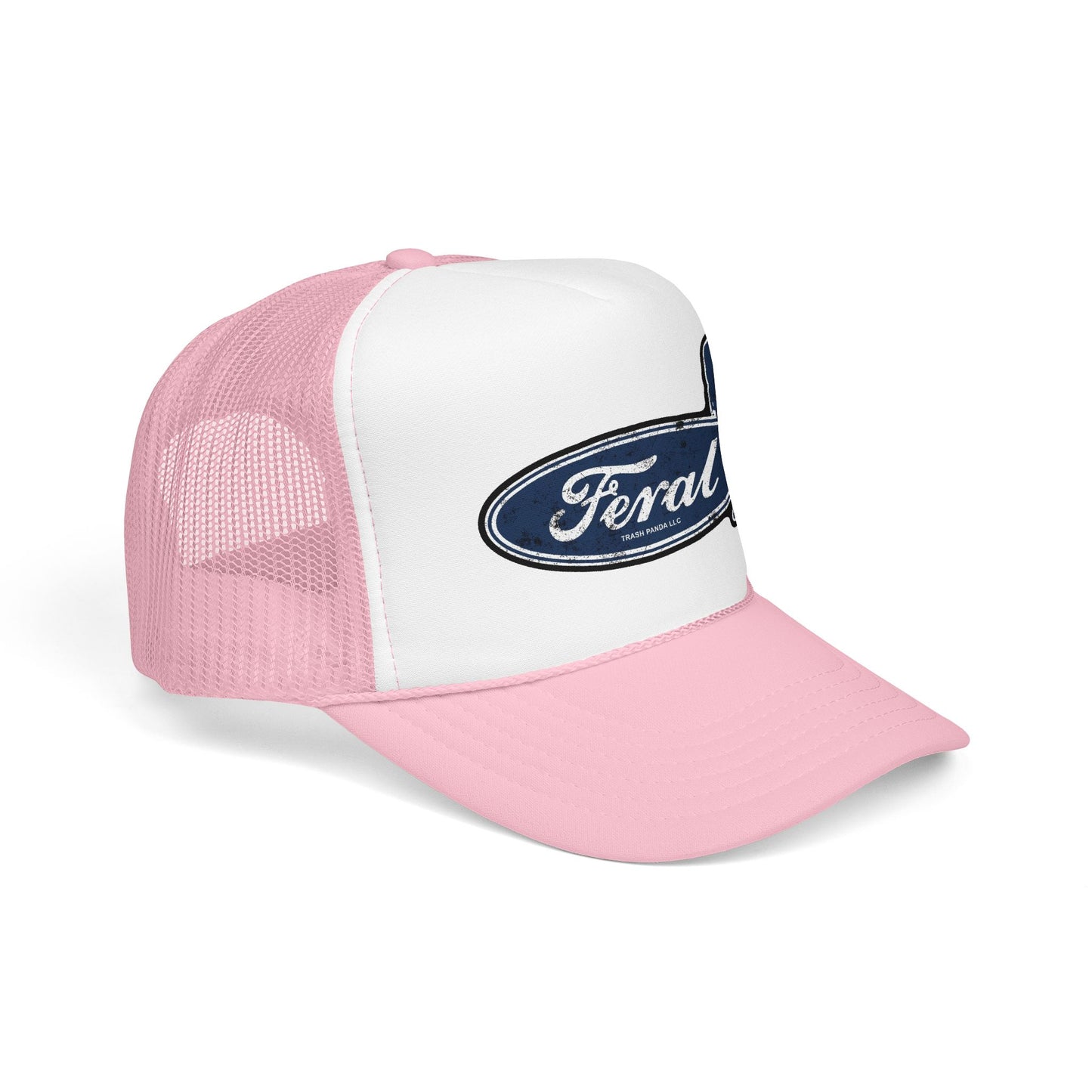 Feral Blue Oval Foam Trucker Hat (Printed)