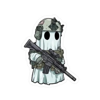 Cartoon Ghost - Tactical Gear Vinyl Decals