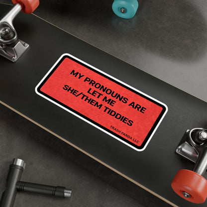 SHE/THEM TIDDIES Vinyl Decal
