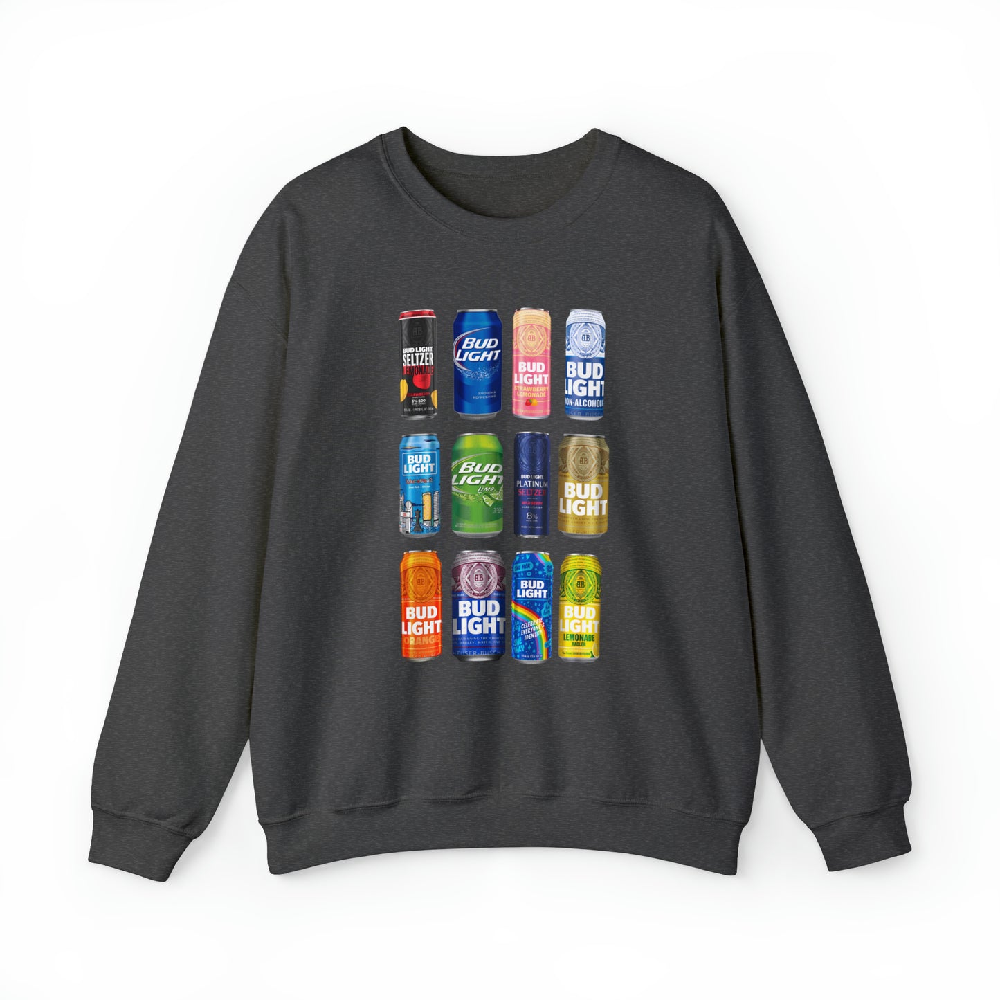 Bud Light Cans Sweatshirt Unisex Heavy Blend™ Crewneck Sweatshirt