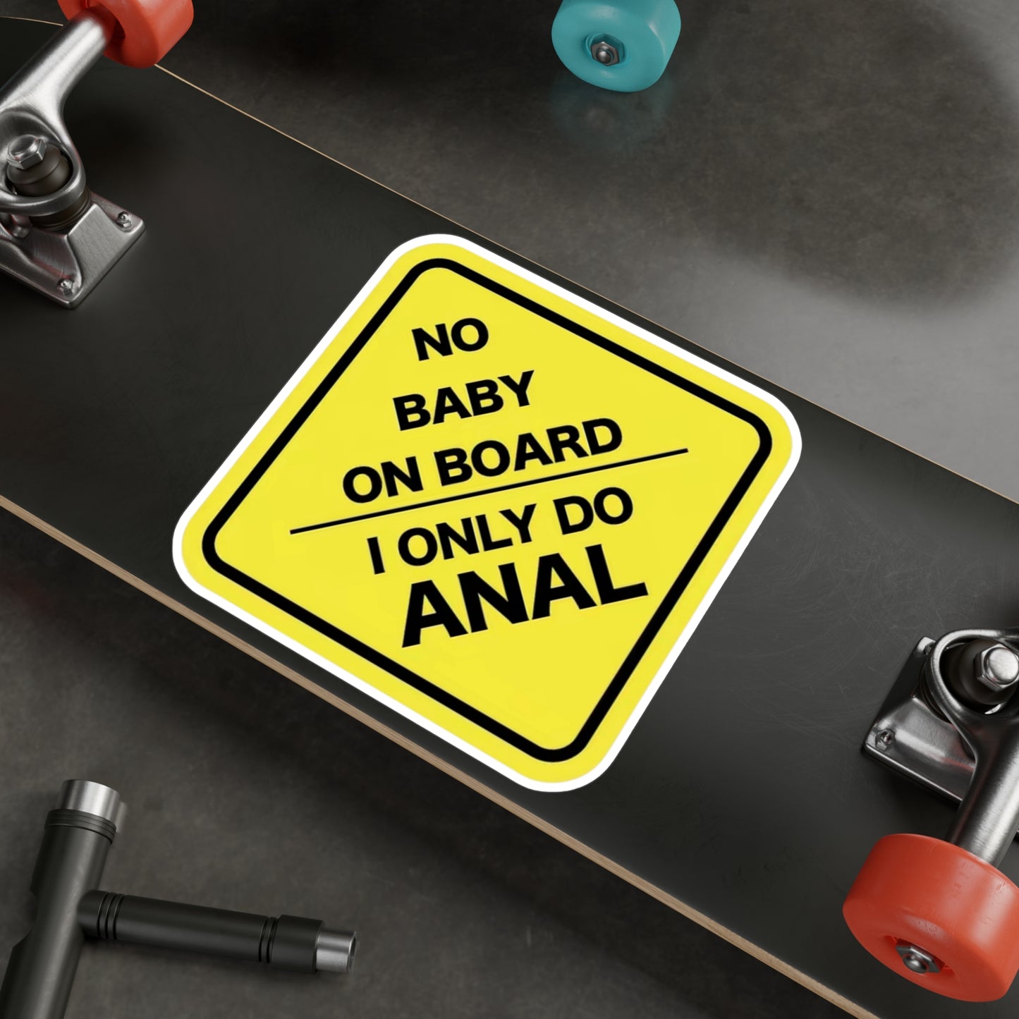 No Baby On Board Kiss-Cut Vinyl Decals