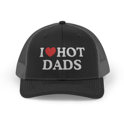 I Heart Hot Dads Richardson 112 Snapback Trucker Cap
