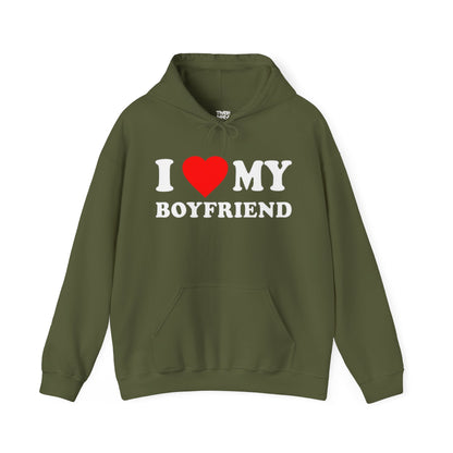 I Heart My Boyfriend Unisex Heavy Blend™ Hooded Sweatshirt