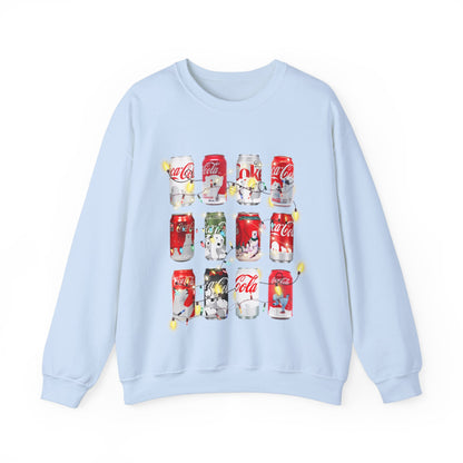 Christmas Light Polar Bear Coke Sweatshirt Unisex Heavy Blend™ Crewneck Sweatshirt