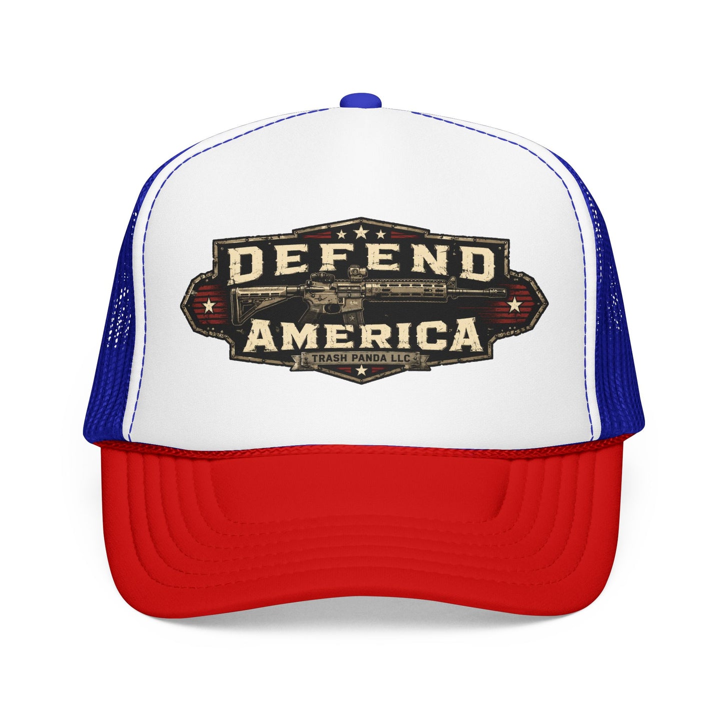 Defend America Foam Trucker Hat (Printed)