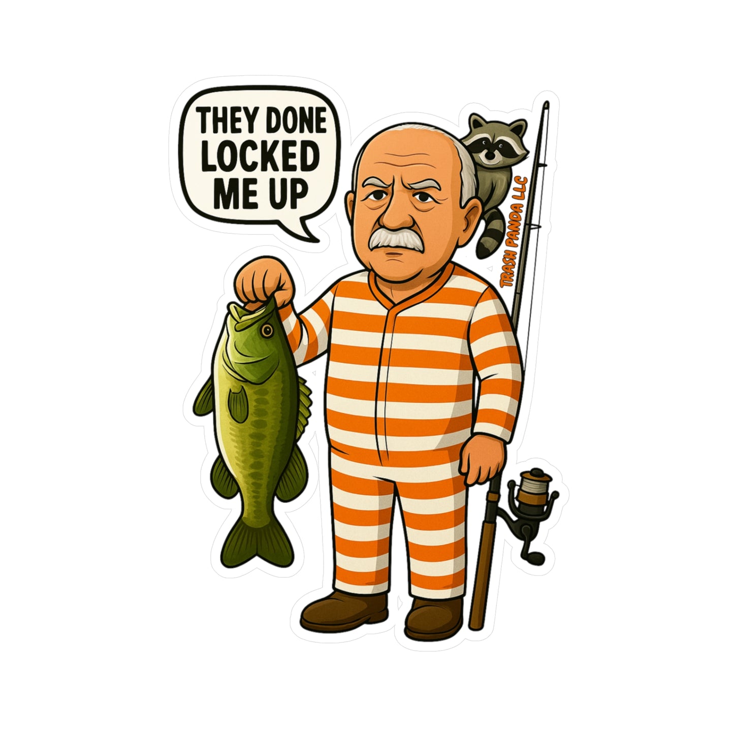 Locked Me Up Fishing Vinyl Decal