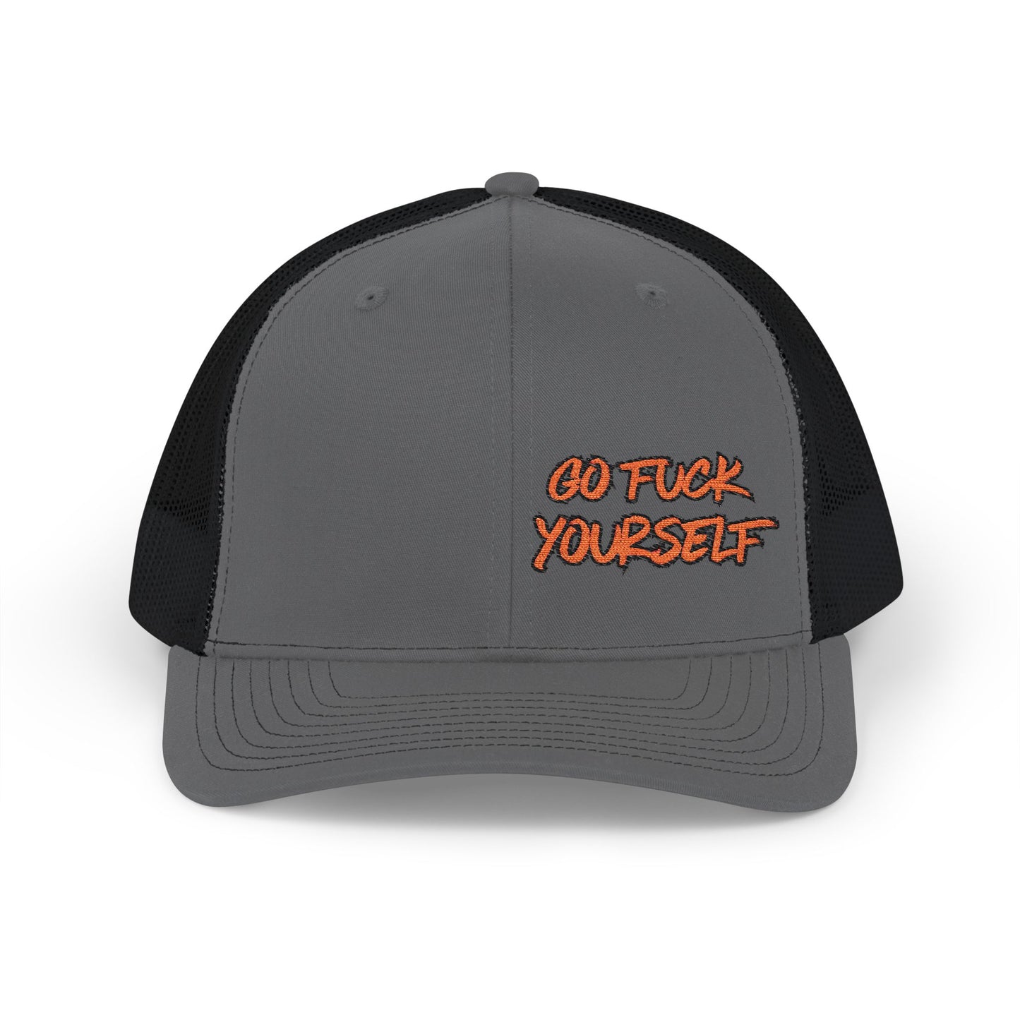 Go F Yourself (RED) Richardson 112 Snapback Trucker Cap