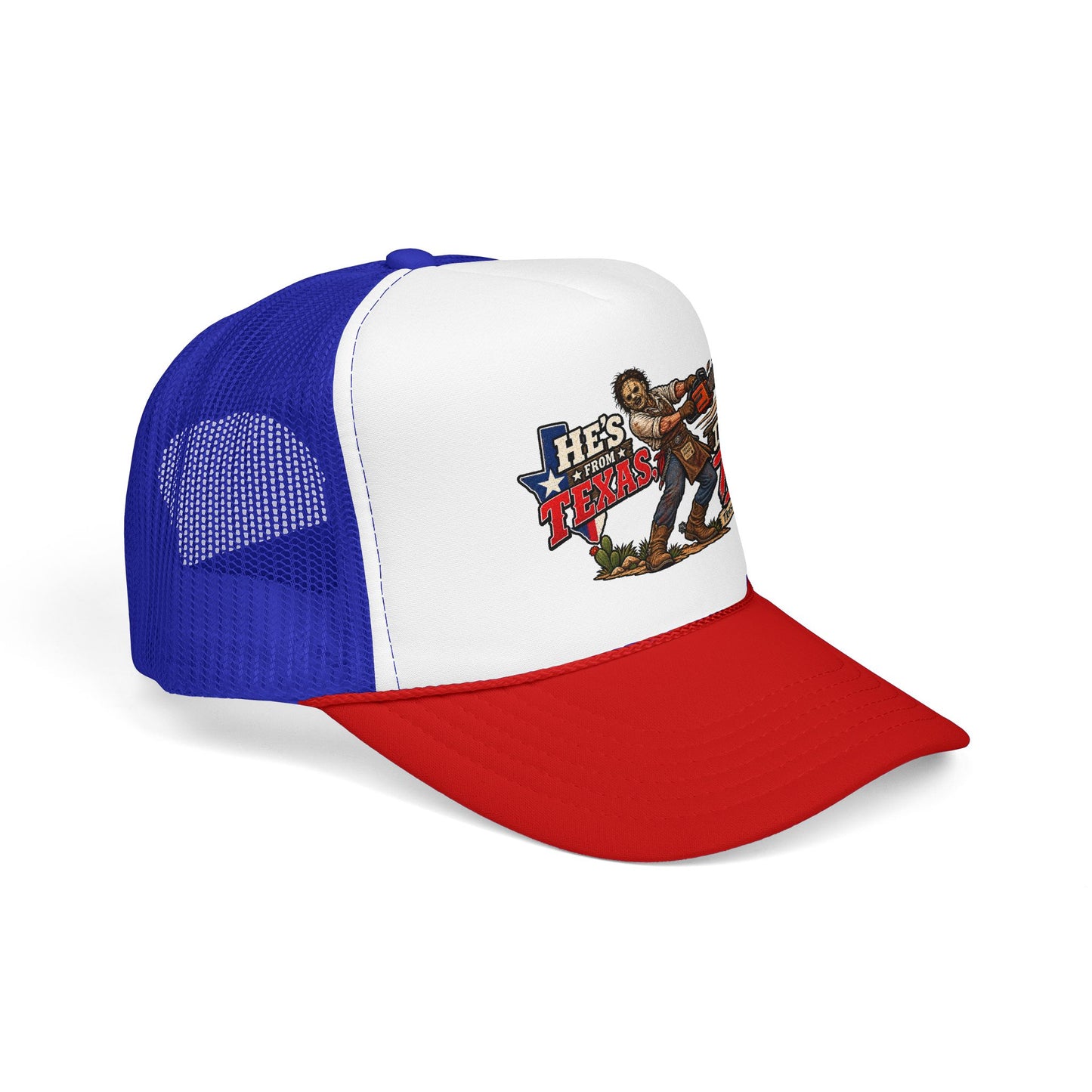 He's From Texas Foam Trucker Hat