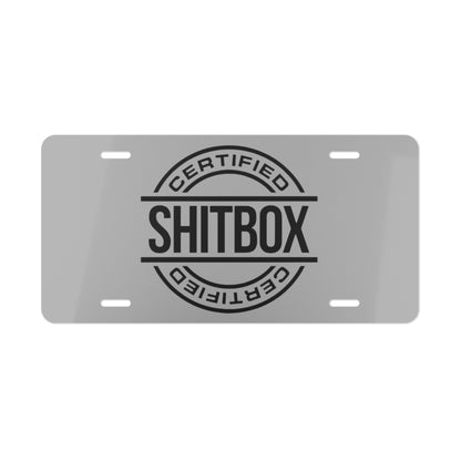 Sh*t Box Certified Grey Vanity Plate
