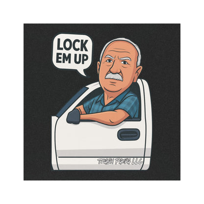 Lock Em Up Car Magnet