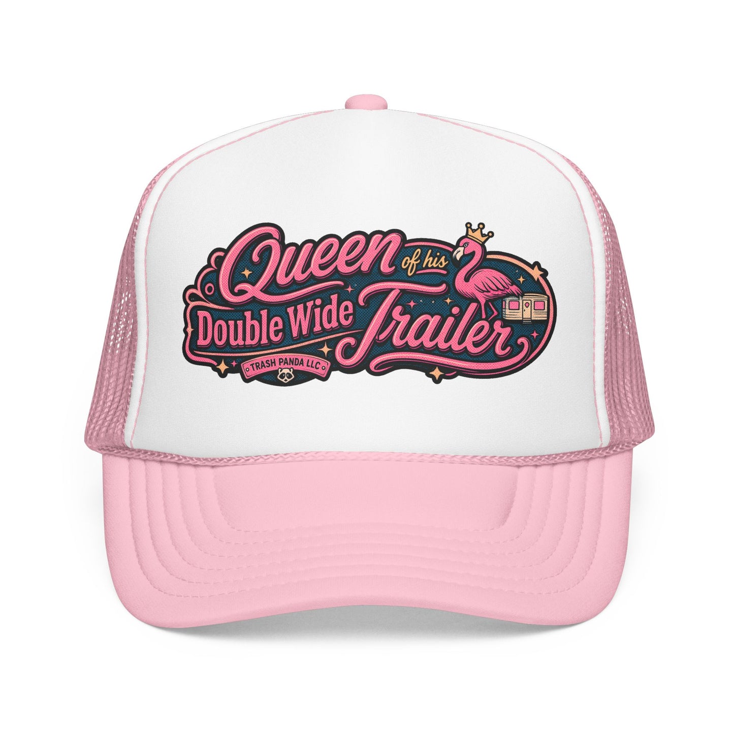 Queen Of His Trailer Foam Trucker Hat (Printed)