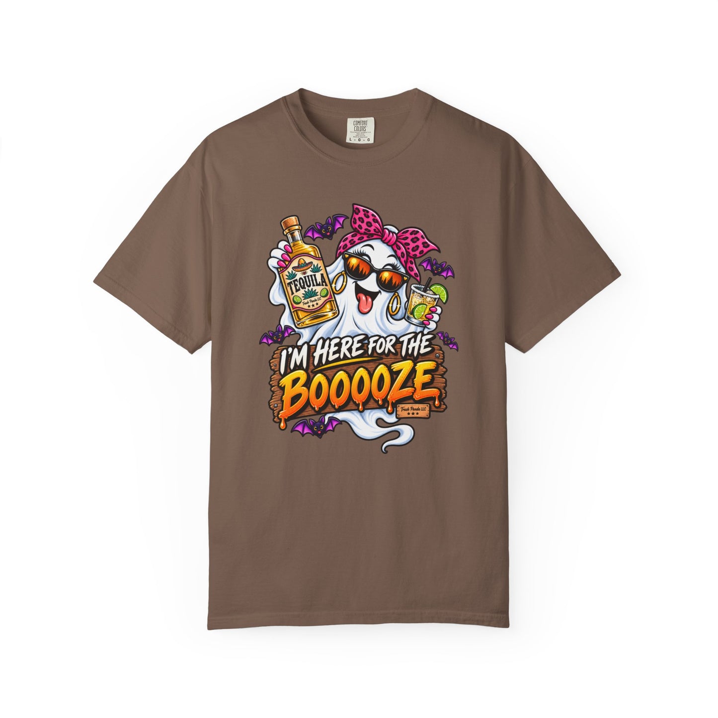 Here For The Booooze Tequila (Ladies) Comfort Colors T-shirt