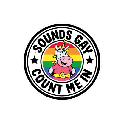 Sounds Gay Vinyl Decal