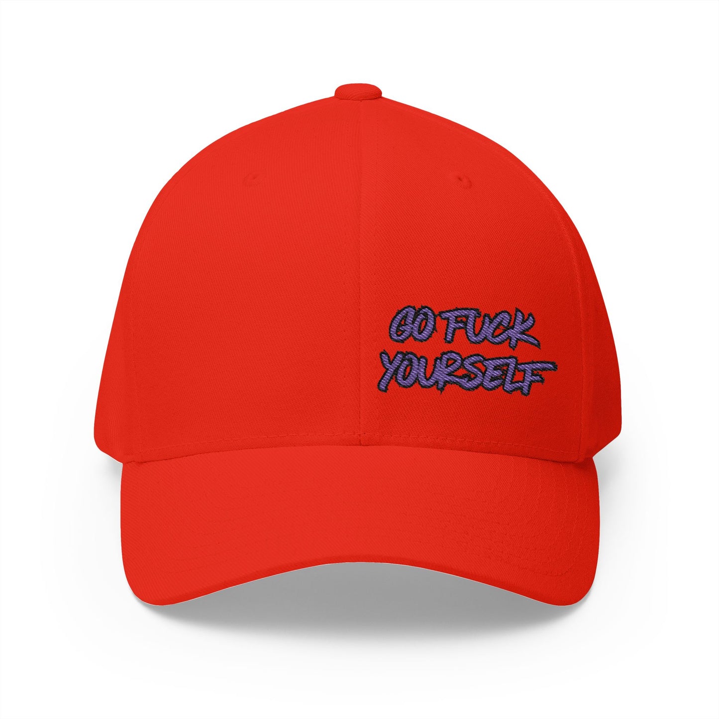 Go F Yourself (PURPLE) Embroidered FlexFit Hat