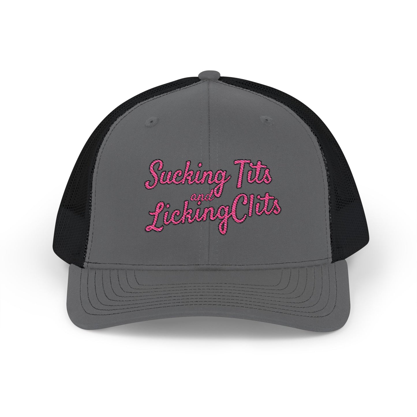 Sucking Ts and Licking Cs (Pink Thread) Richardson 112 Snapback Trucker Cap
