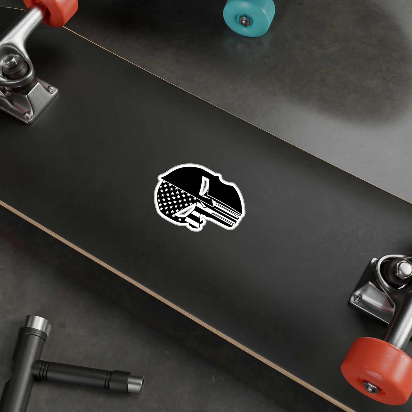 Punisher Spartan BW American Vinyl Decals