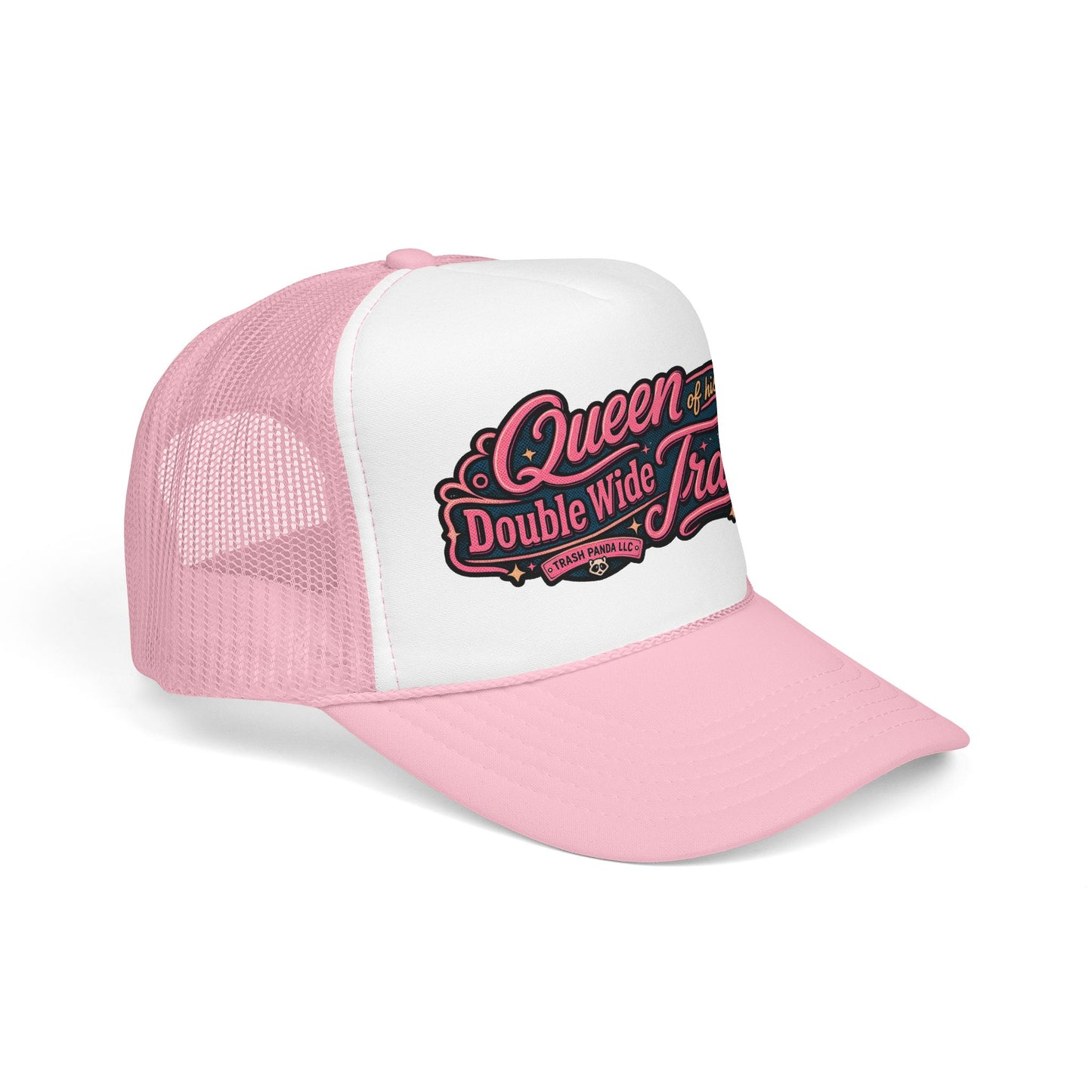 Queen Of His Trailer Foam Trucker Hat (Printed)