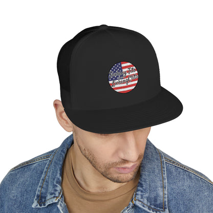 Sucking Ts and Licking Cs 4th of July Panel Trucker Cap (Embroidery)
