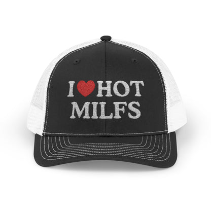 I Heart Hot Milfs Richardson 112 Snapback Trucker Cap