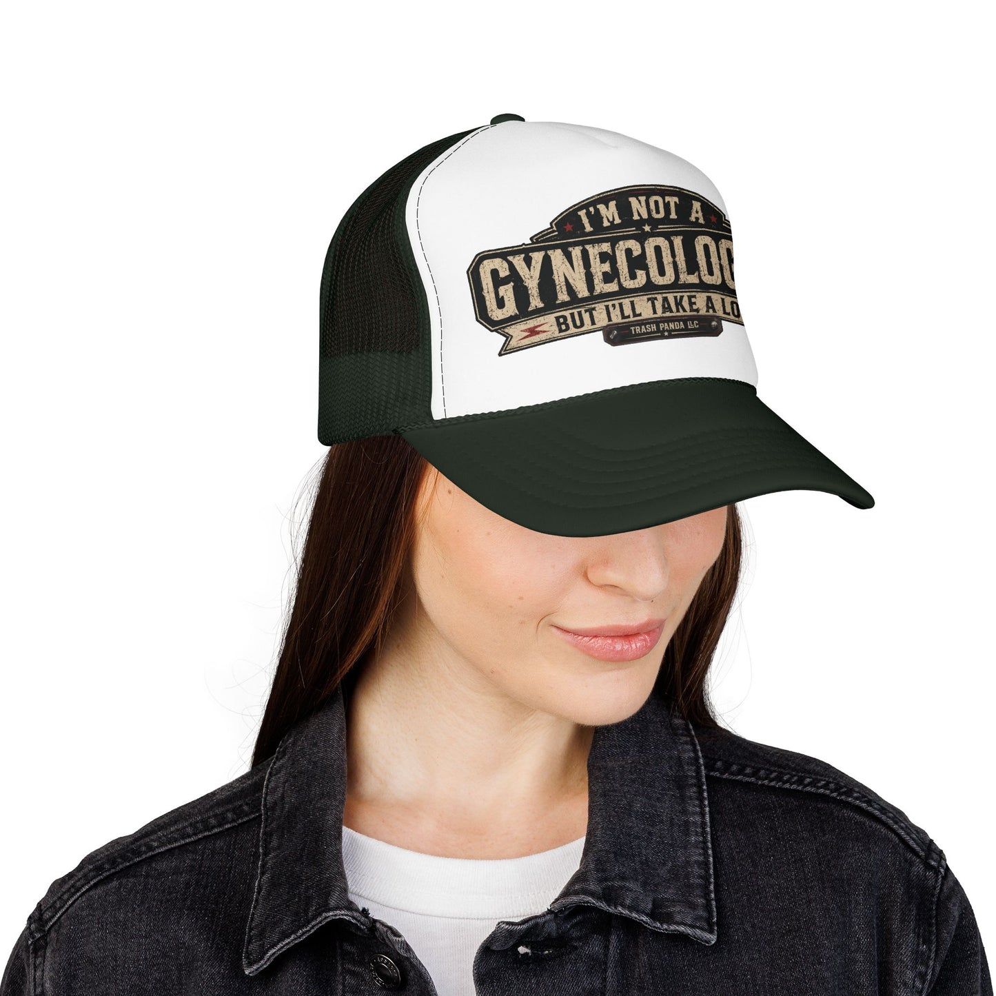 No Gynecologist Foam Trucker Hat (Printed)
