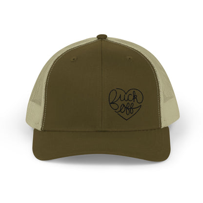 F*CK OFF Heart (Ladies) Snapback Trucker Cap