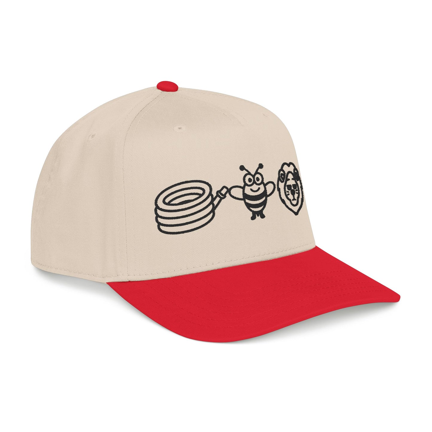 Hose Bee Lion Mid Profile Baseball Cap (Embroidery)