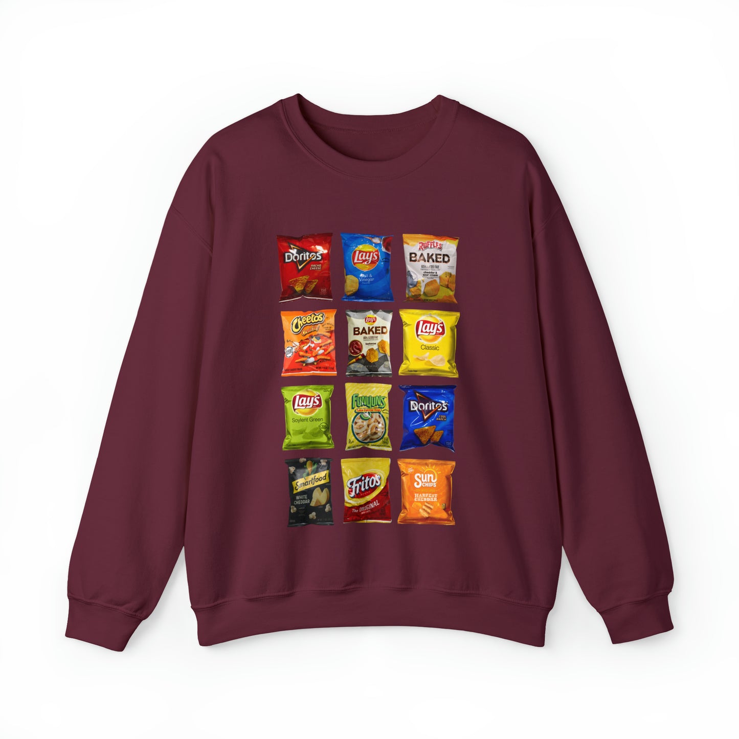 Snack Chips Sweatshirt Unisex Heavy Blend™ Crewneck Sweatshirt