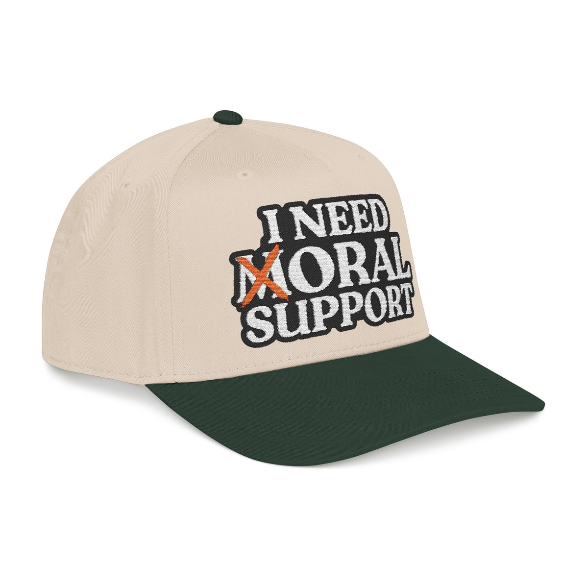 I Need Moral Support Mid Profile Hat (Embroidery)