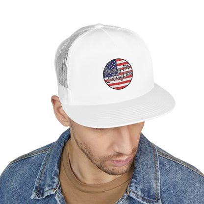 Sucking Ts and Licking Cs 4th of July Panel Trucker Cap (Embroidery)