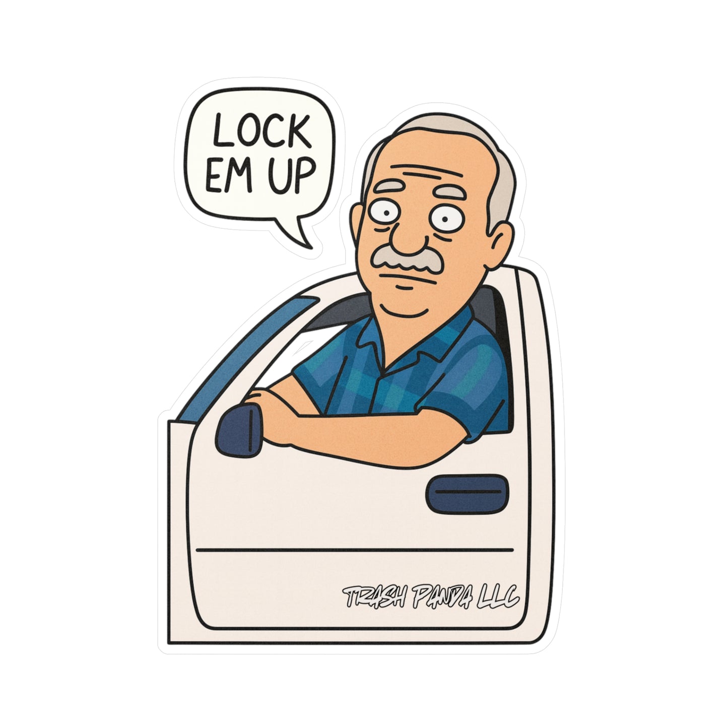 Lock Em Up Bob Brger Vinyl Decals