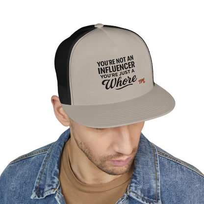 Not An Influencer 5 Panel Trucker Cap (Embroidery)