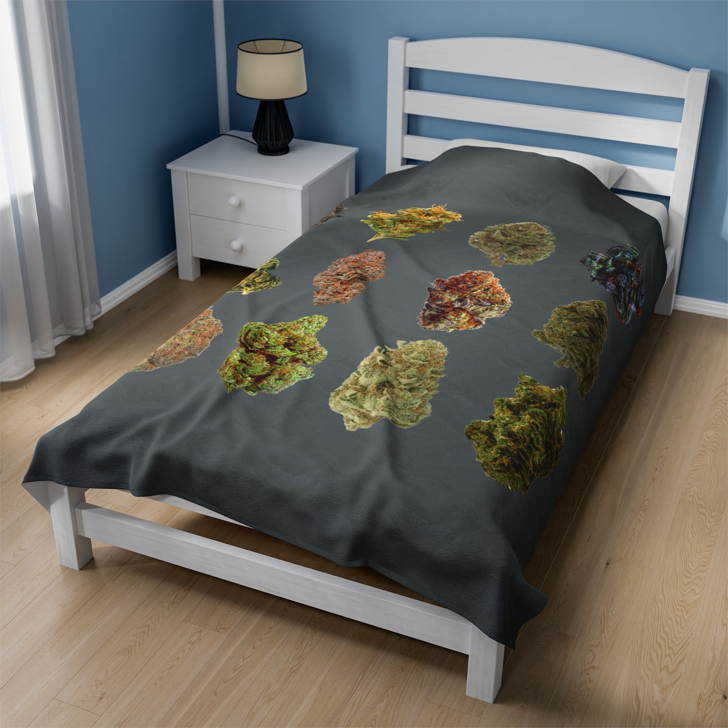 Weed Nugs Velveteen Plush Blanket