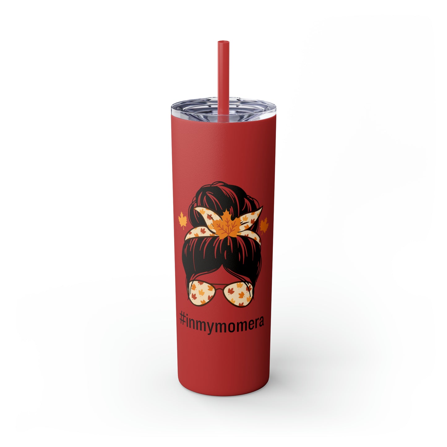 In My Mom Era Fall Skinny Tumbler with Straw, 20oz