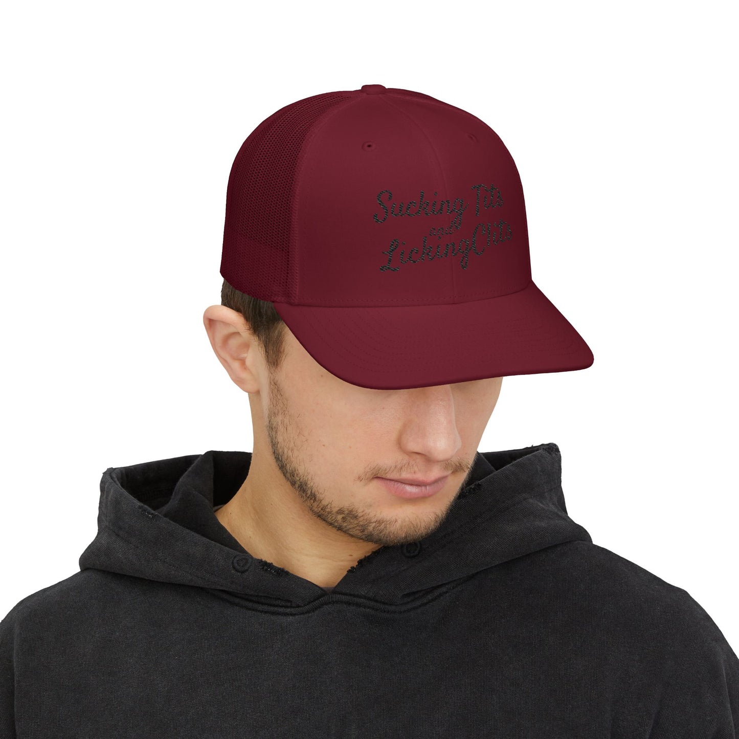 Sucking Ts and Licking Cs (Black Thread) Richardson 112 Snapback Trucker Cap