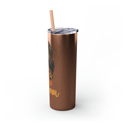 Hello Autumn Skinny Tumbler with Straw, 20oz