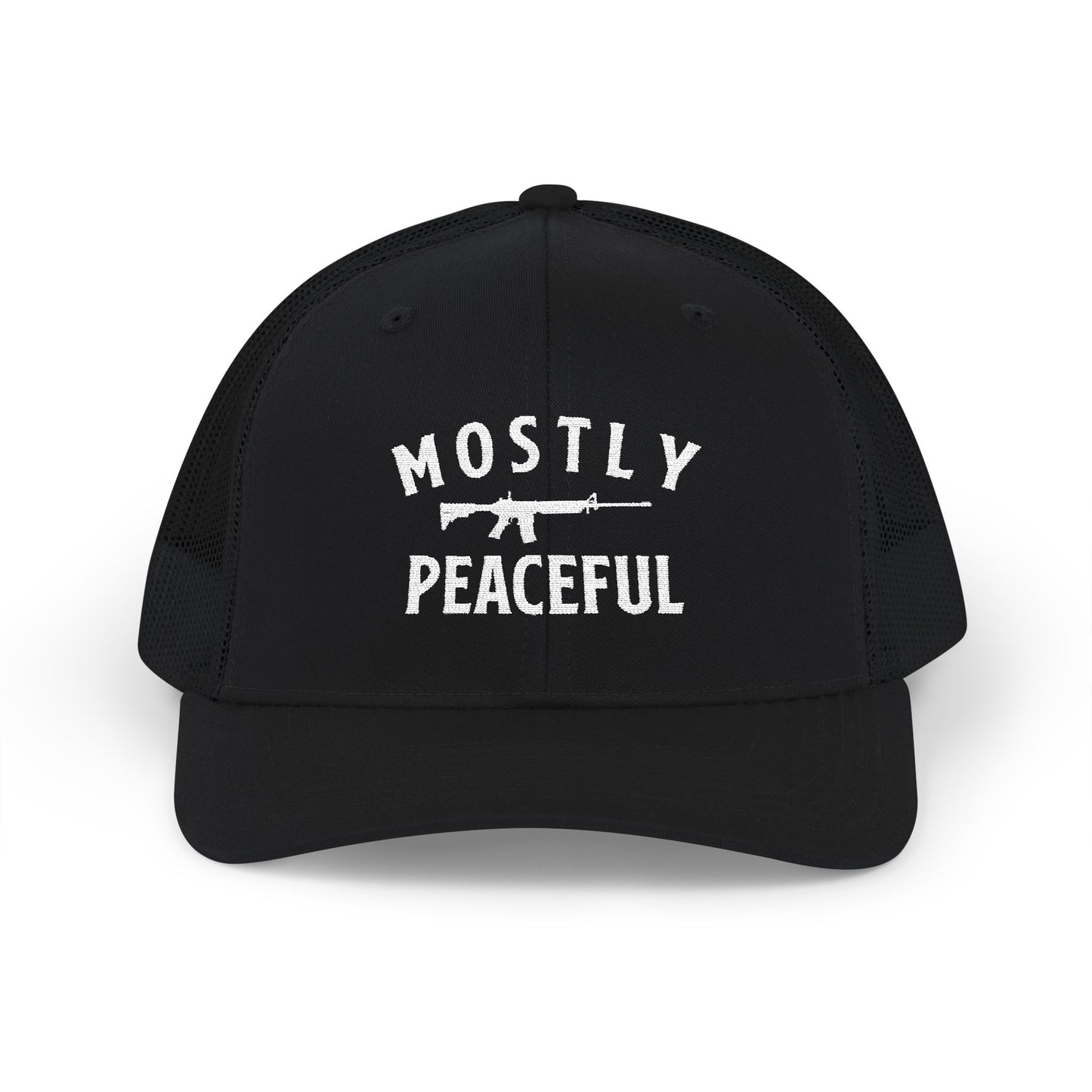 Mostly Peaceful Richardson 112 Snapback Trucker Cap