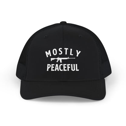 Mostly Peaceful Richardson 112 Snapback Trucker Cap