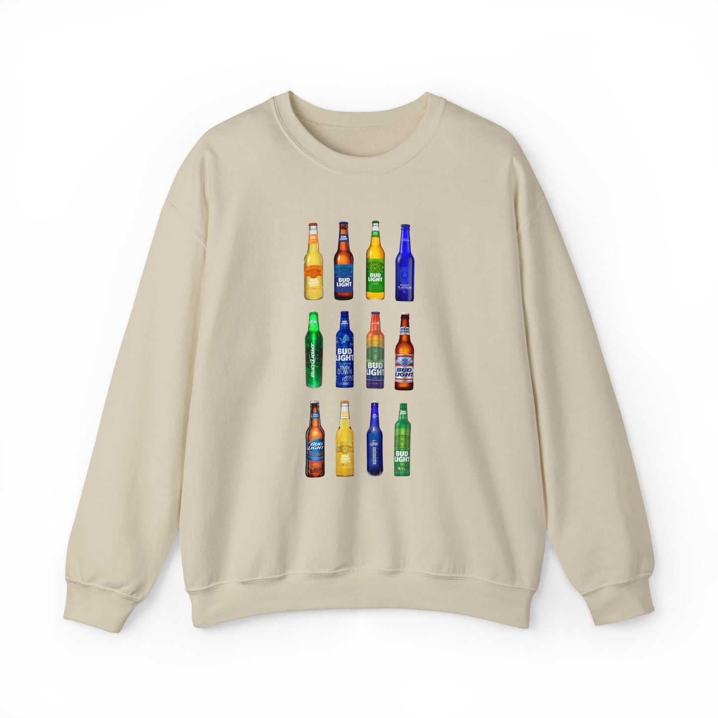 Bud Light Bottles Sweatshirt Unisex Heavy Blend™ Crewneck Sweatshirt