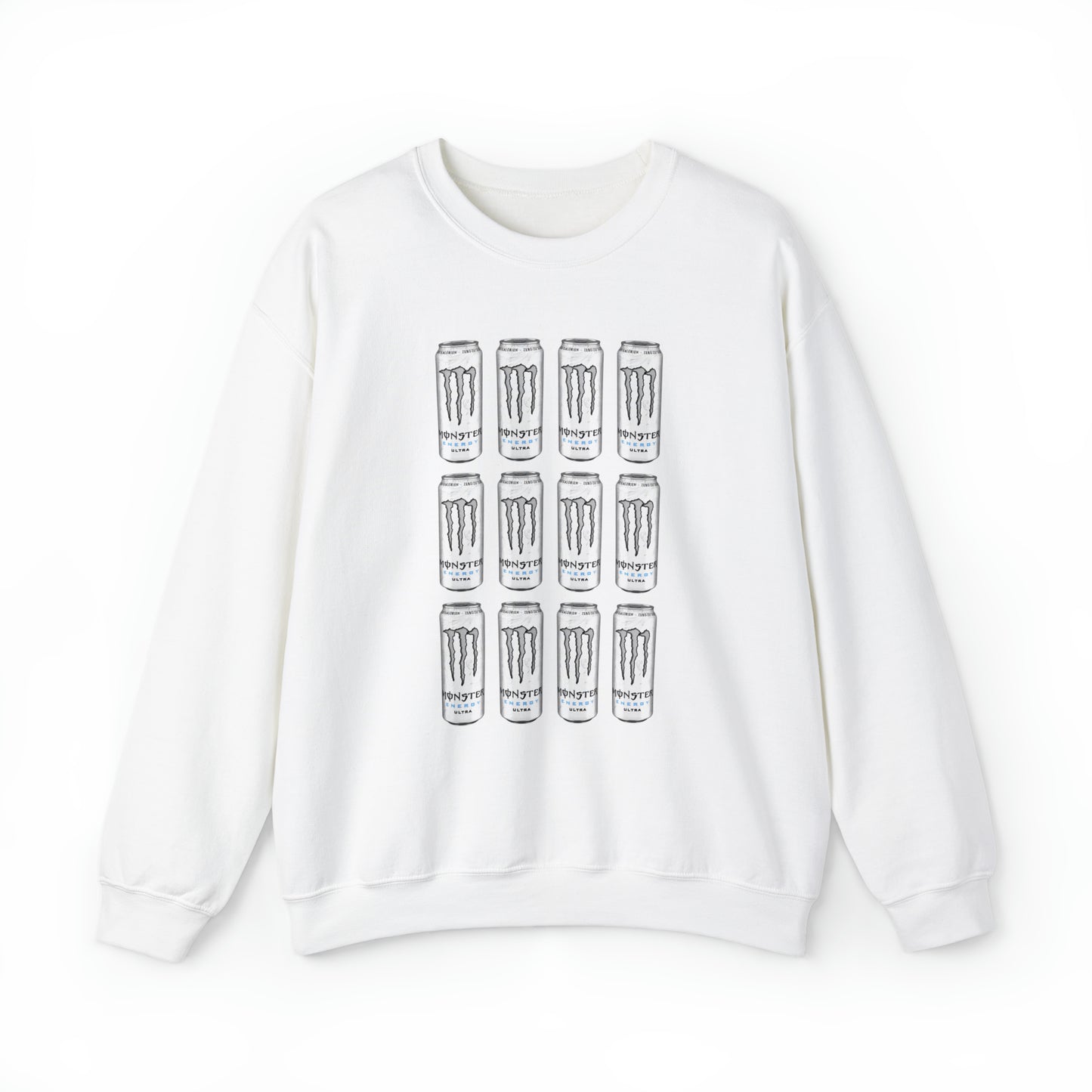 White Monster Sweatshirt Unisex Heavy Blend™ Crewneck Sweatshirt