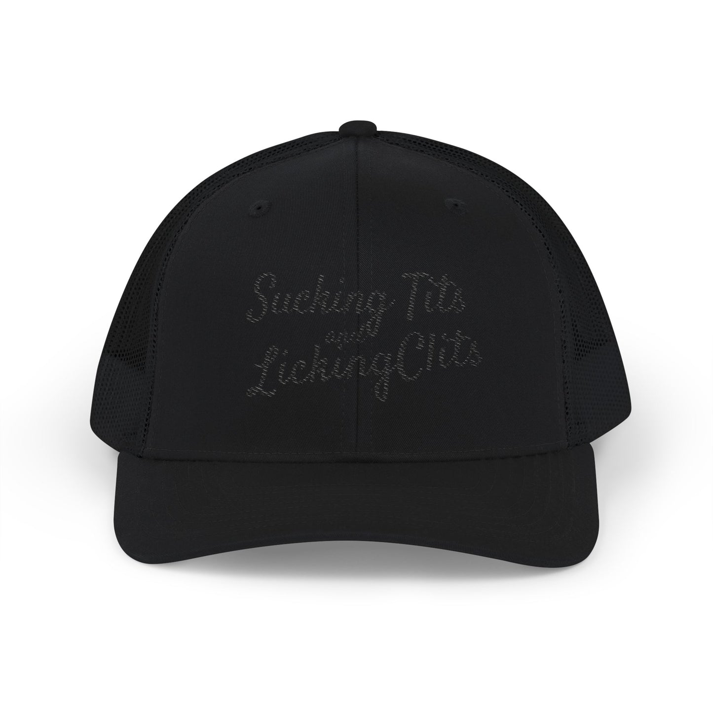 Sucking Ts and Licking Cs (Black Thread) Richardson 112 Snapback Trucker Cap