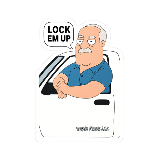 Lock Em Up American D Vinyl Decals