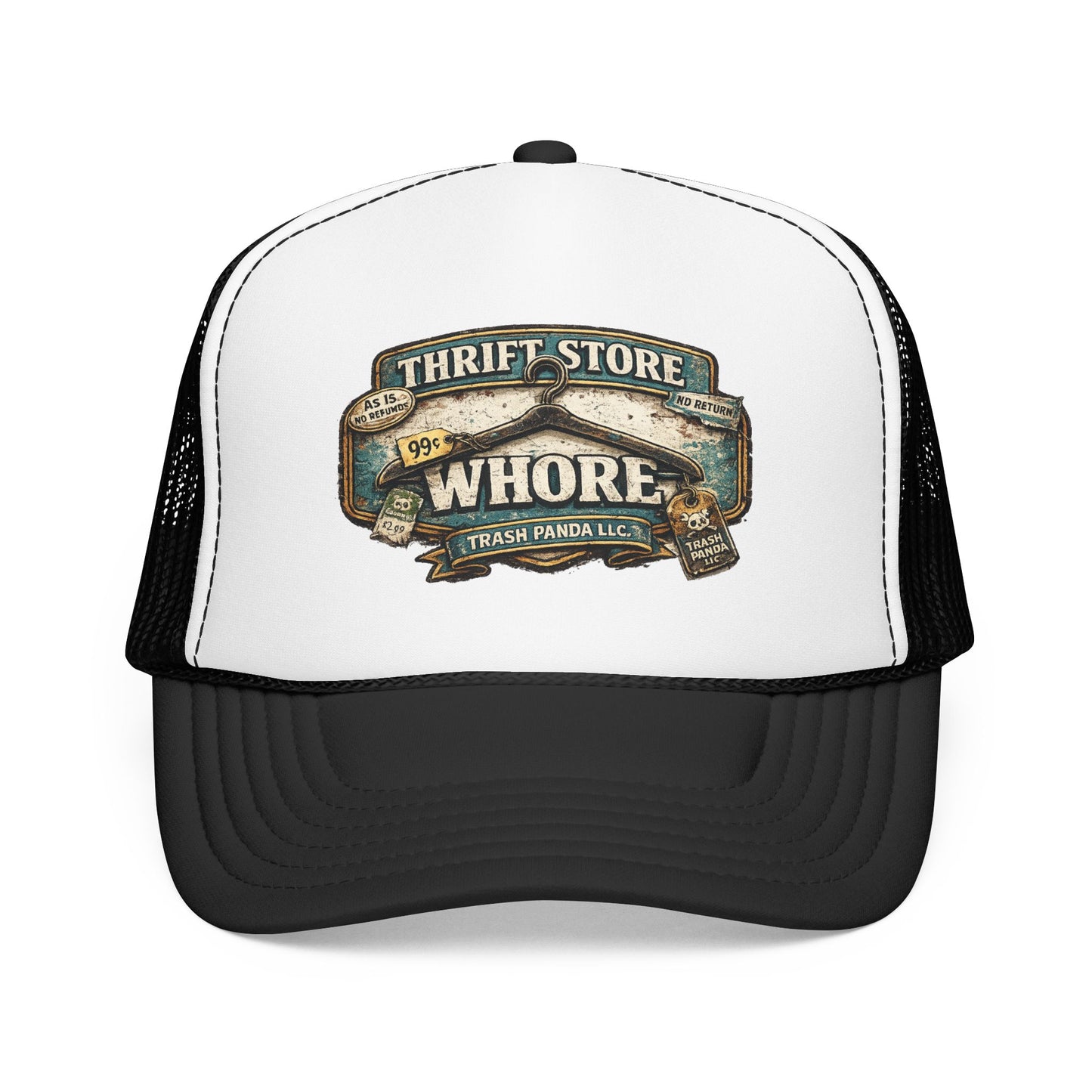 Thrift Store Wh*re Foam Trucker Hat (Printed)