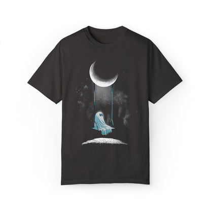 Ghost Swinging Under Moon Comfort Colors Unisex Garment-Dyed T-shirt